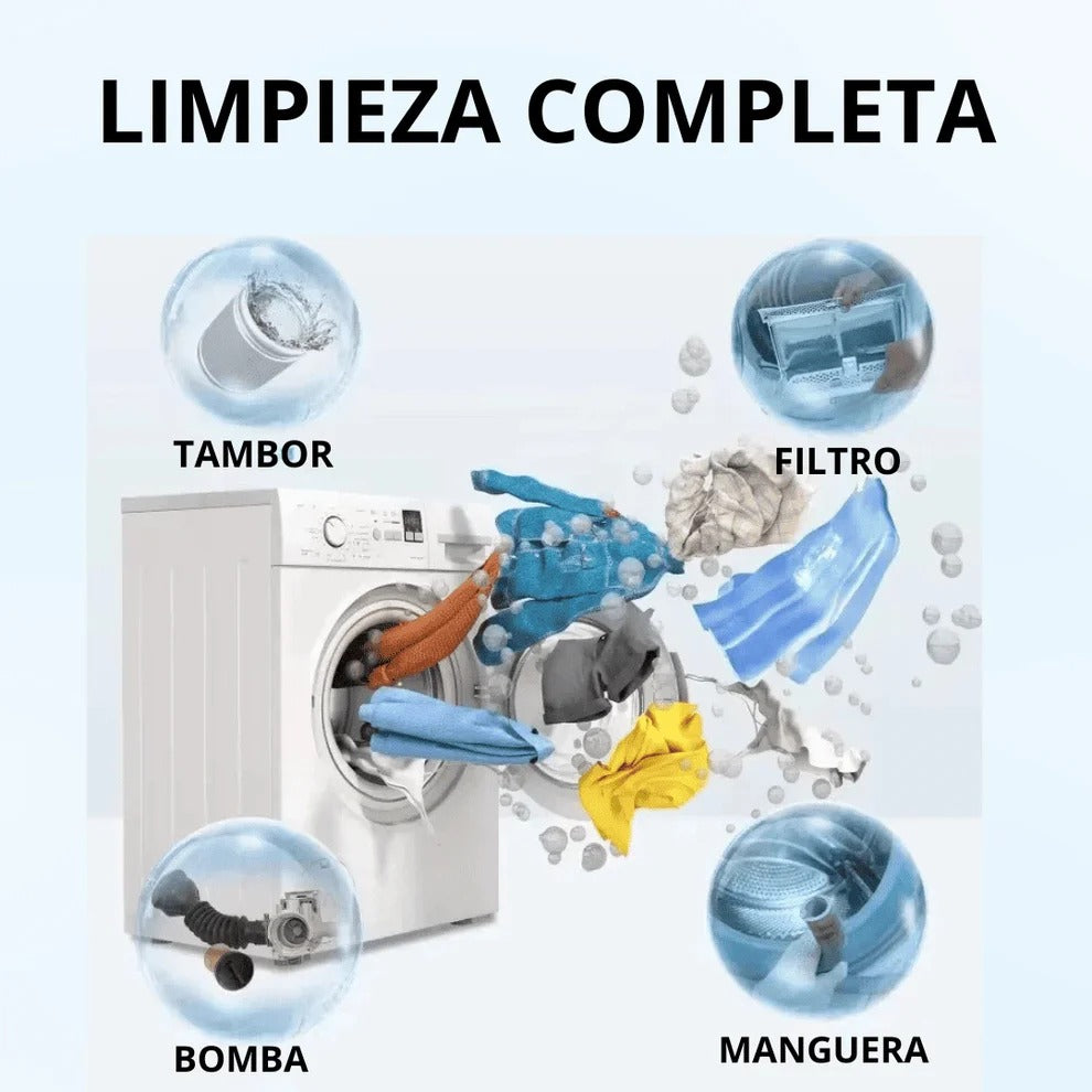 PASTILLAS DE LIMPIEZA PARA LAVADORA (PACK DE 12 UNIDADES)