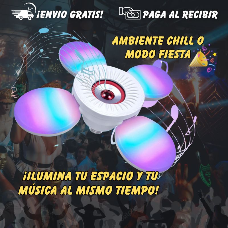 FOCO PARLANTE LED A CONTROL REMOTO