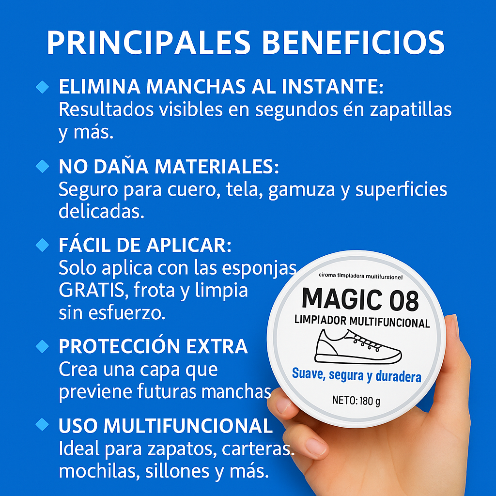 CERA LIMPIADORA MULTIFUNCIONAL - MAGIC 08