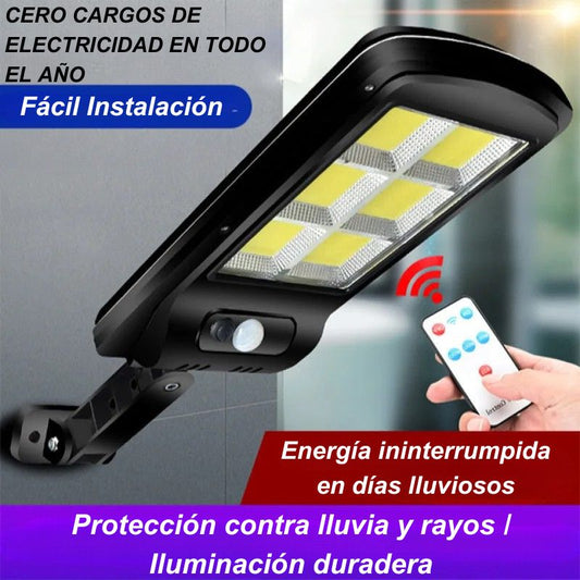 LÁMPARA SOLAR DE SEGURIDAD PARA EXTERIORES