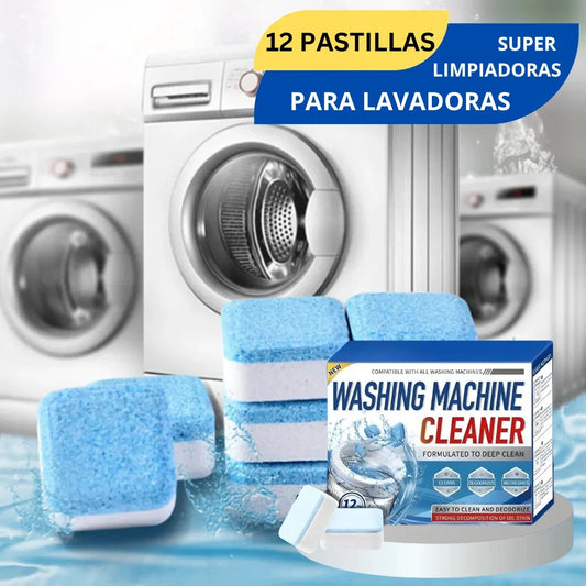 PASTILLAS DE LIMPIEZA PARA LAVADORA (PACK DE 12 UNIDADES)