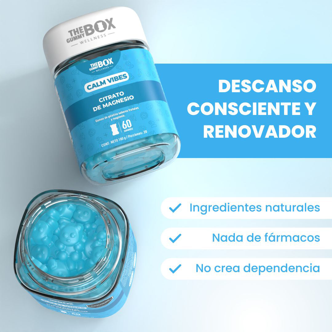 Magnesio, manzanilla y pasiflora en gomitas